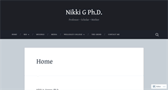 Desktop Screenshot of nikkigphd.com