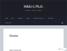 Tablet Screenshot of nikkigphd.com